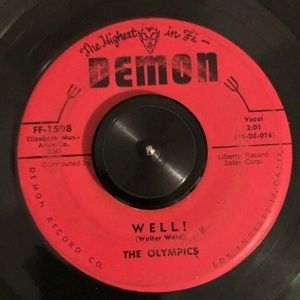 The Olympics Western Movies Vinyl 45 Record '58